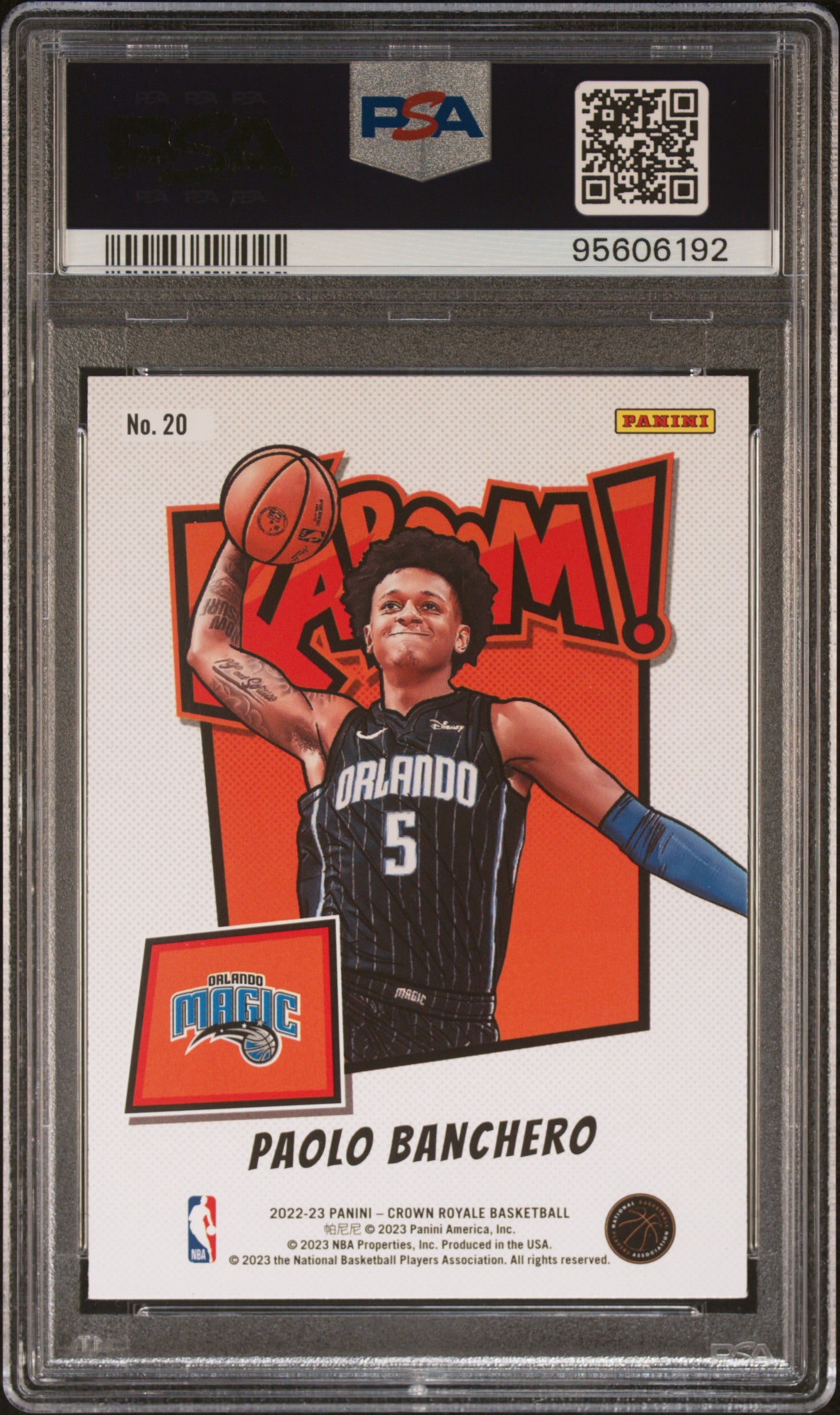 Paolo Banchero 2022 Rookie Kaboom PSA 9
