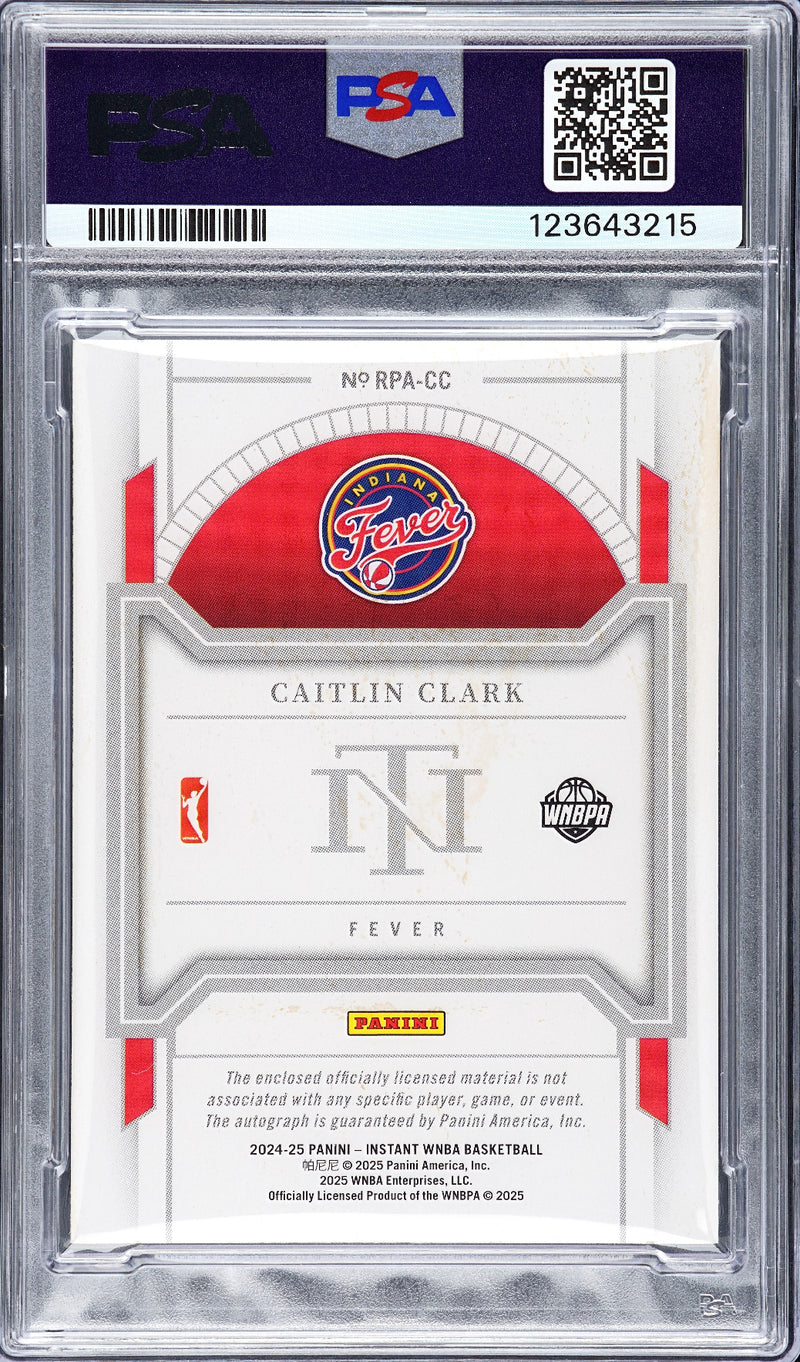 Caitlin Clark 2024 Royalty National Treasures Gold RPA /10