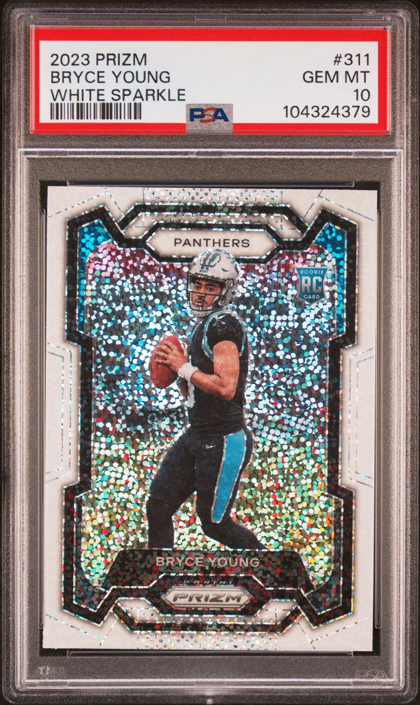 Bryce Young 2023 Prizm White Sparkle Rookie PSA 10
