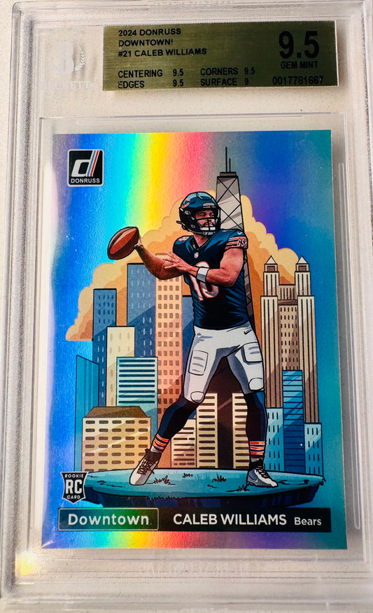 Caleb Williams 2024 Downtown BGS 9.5 Rookie