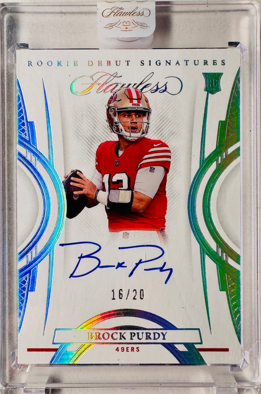 Brock Purdy 2022 Flawless Rookie Auto /20 Sealed