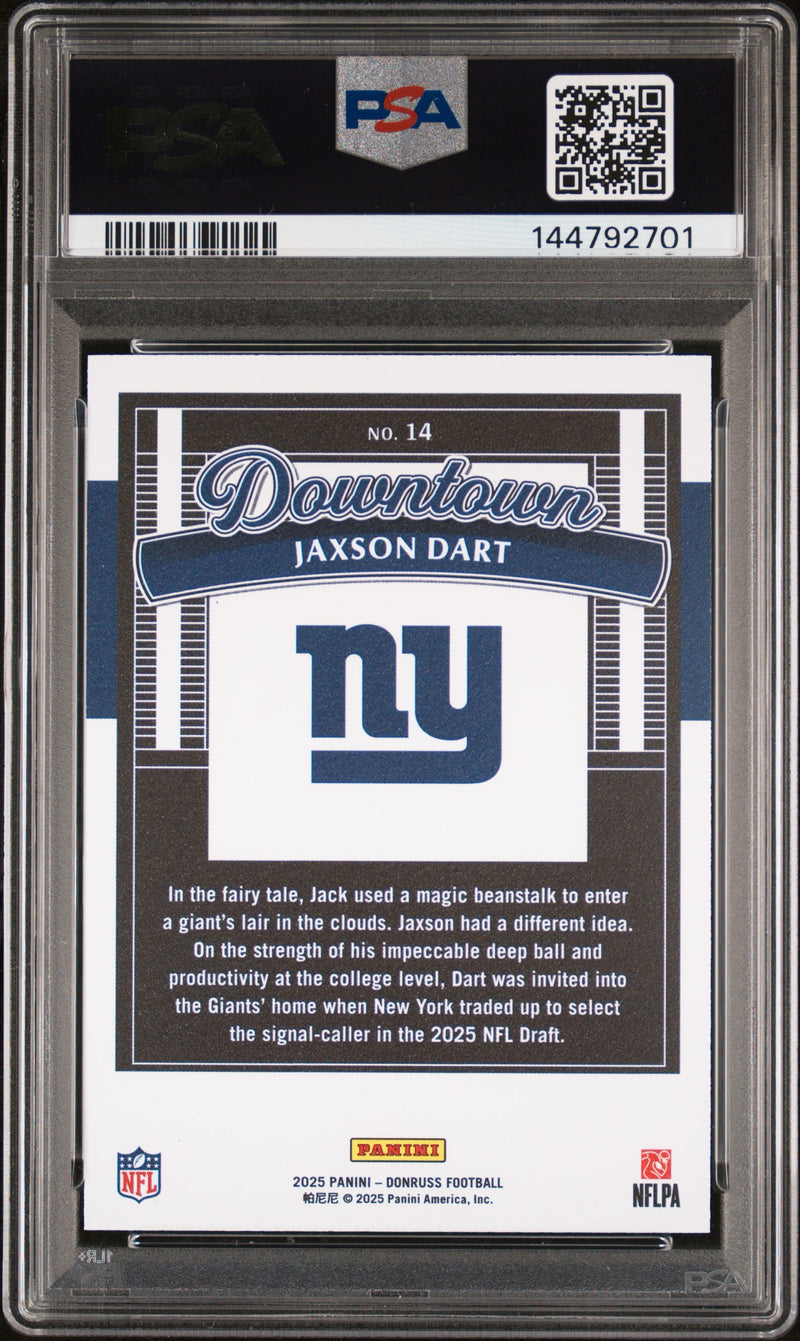 Jaxson Dart 2025 Downtown PSA 10