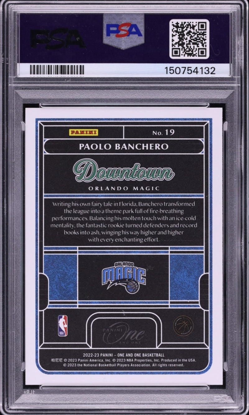 Paolo Banchero 2022 Downtown Rookie PSA 10