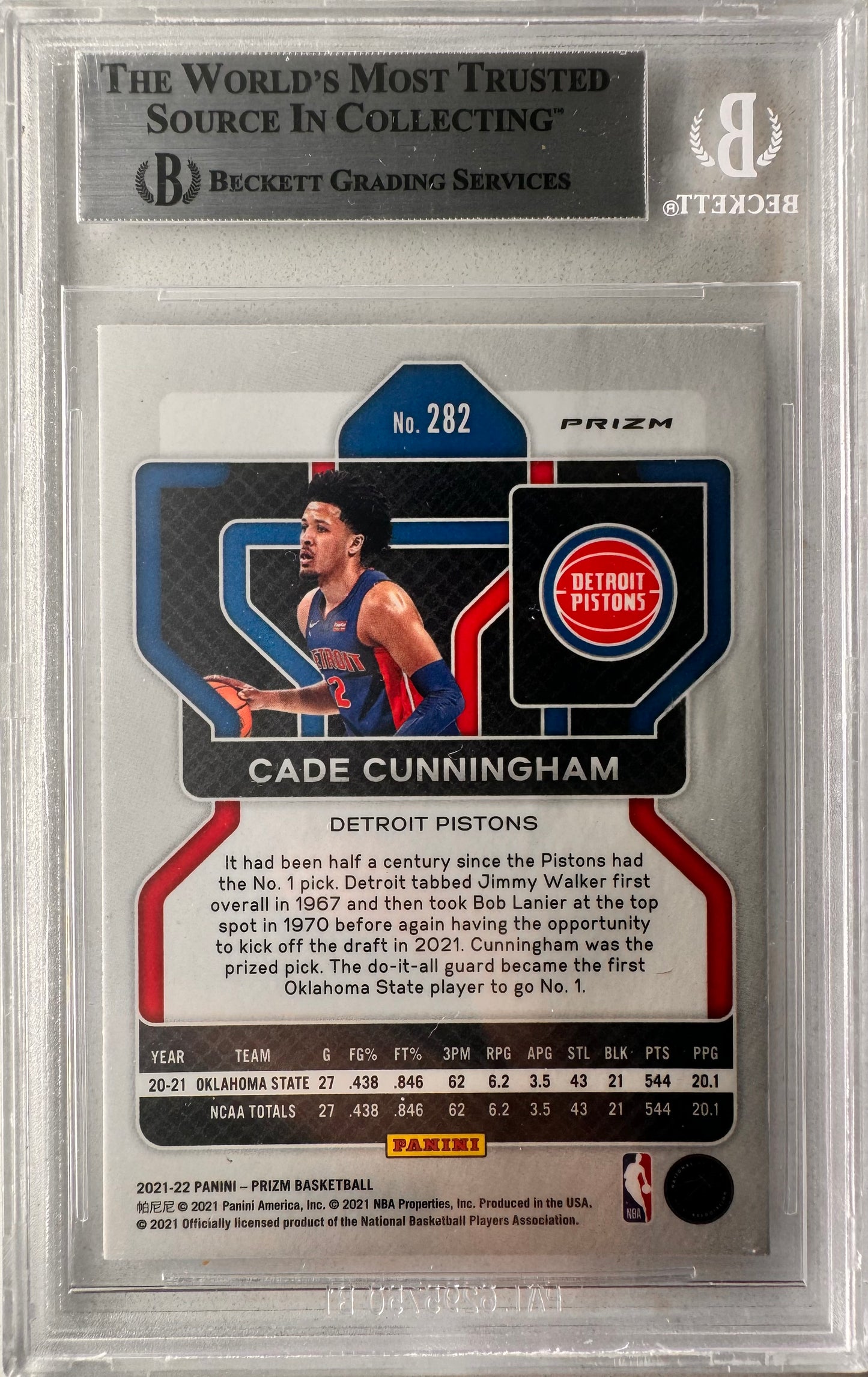Cade Cunningham 2021 Tiger Stripe Prizm Rookie BGS 7.5