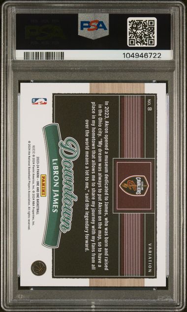 Lebron James 2023 One And One Downtown Variation PSA 10